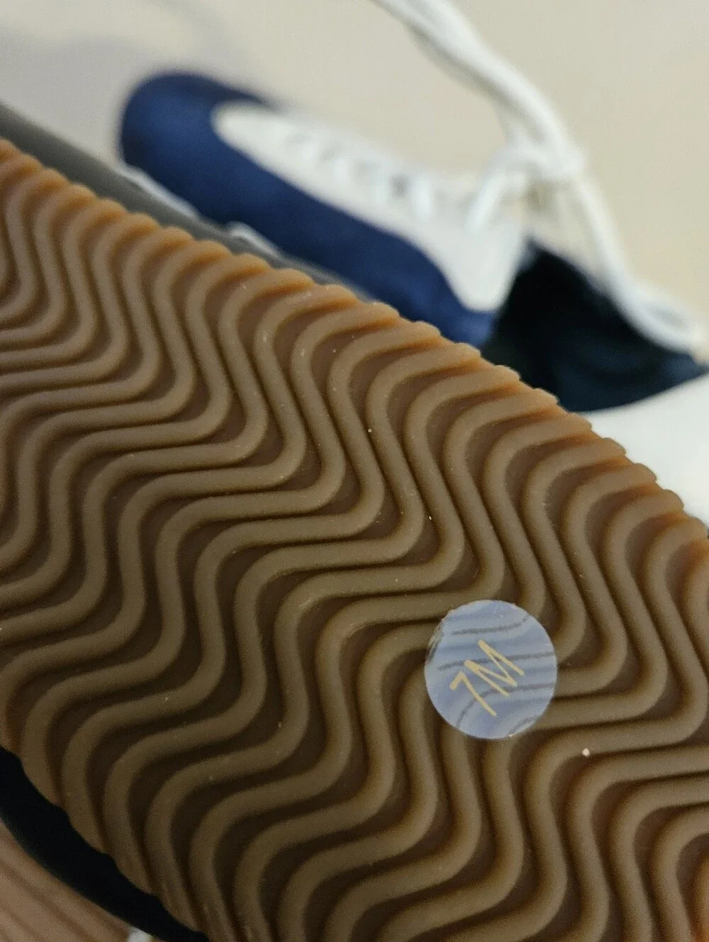 Tory Burch Women's Navy and White  Lace-Up Sneakers, Size 7